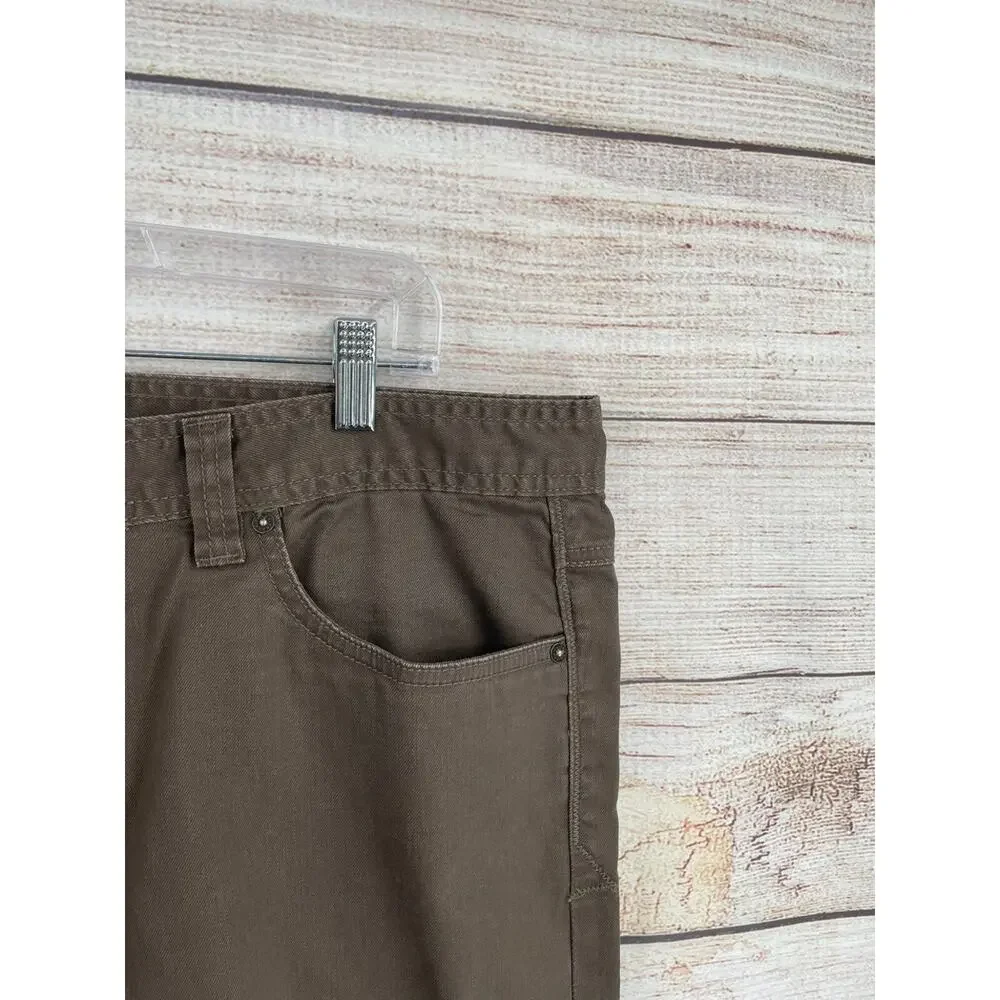 prAna Bridger Straight Slim Fit‎ Jeans Men's Size 38x30 Brown